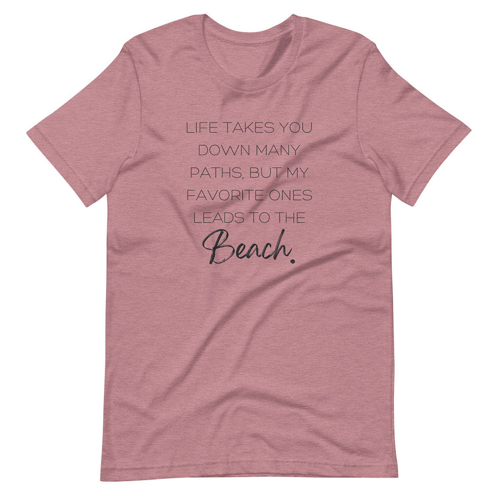 Thumbnail: Favorite Path Leads To The Beach Short-sleeve t-shirt