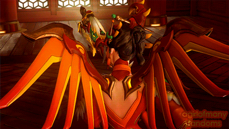 Overwatch Lunar New Year Gif, Mercy ( Zhuque Skin )