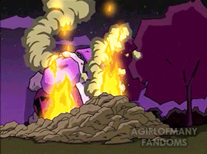 A gif set feauring the cute widdle bee from the television show "Invader Zim".