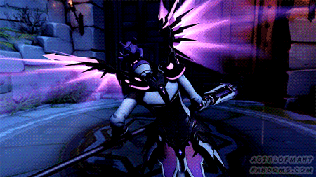 Overwatch Halloween Terror Gif, Mercy ( Imp Skin )
