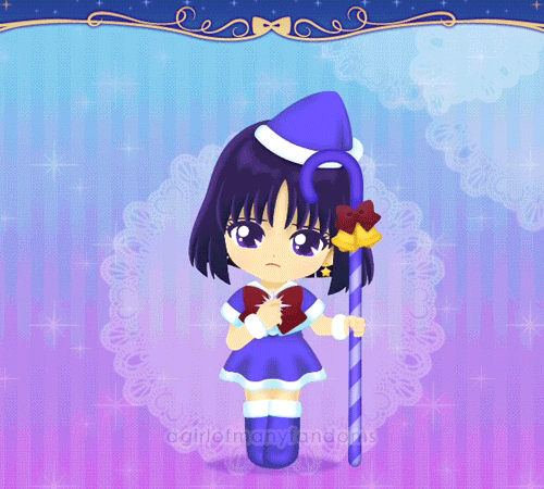 Sailor Moon Drops Gif, Christmas Holiday Sailor Saturn