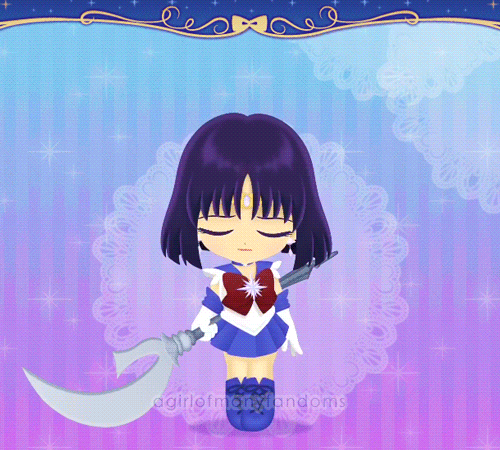Sailor Moon Drops Gif, Sailor Saturn