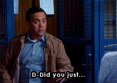 A gif set featuring Charles Boyle from the television show "Brooklyn Nine-Nine" (Season 5, Episode 04).