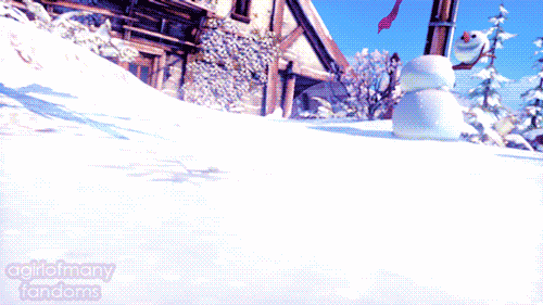 Overwatch Winter Wonderland Gif, Mercy ( Sugar Plum Fairy Skin )