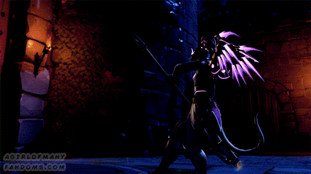 Overwatch Halloween Terror Gif, Mercy ( Imp Skin )