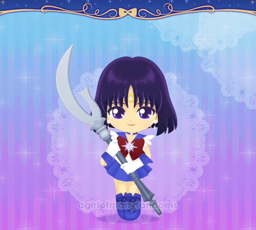 Sailor Moon Drops Gif, Sailor Saturn