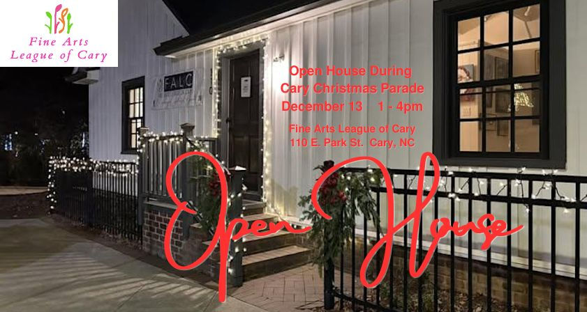 Fine Arts League of Cary Open House During Christmas Parade