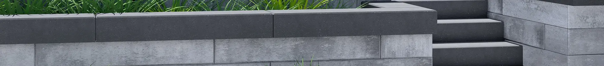 retaining wall in uni stone pave uni