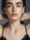 A beautiful lady's face view