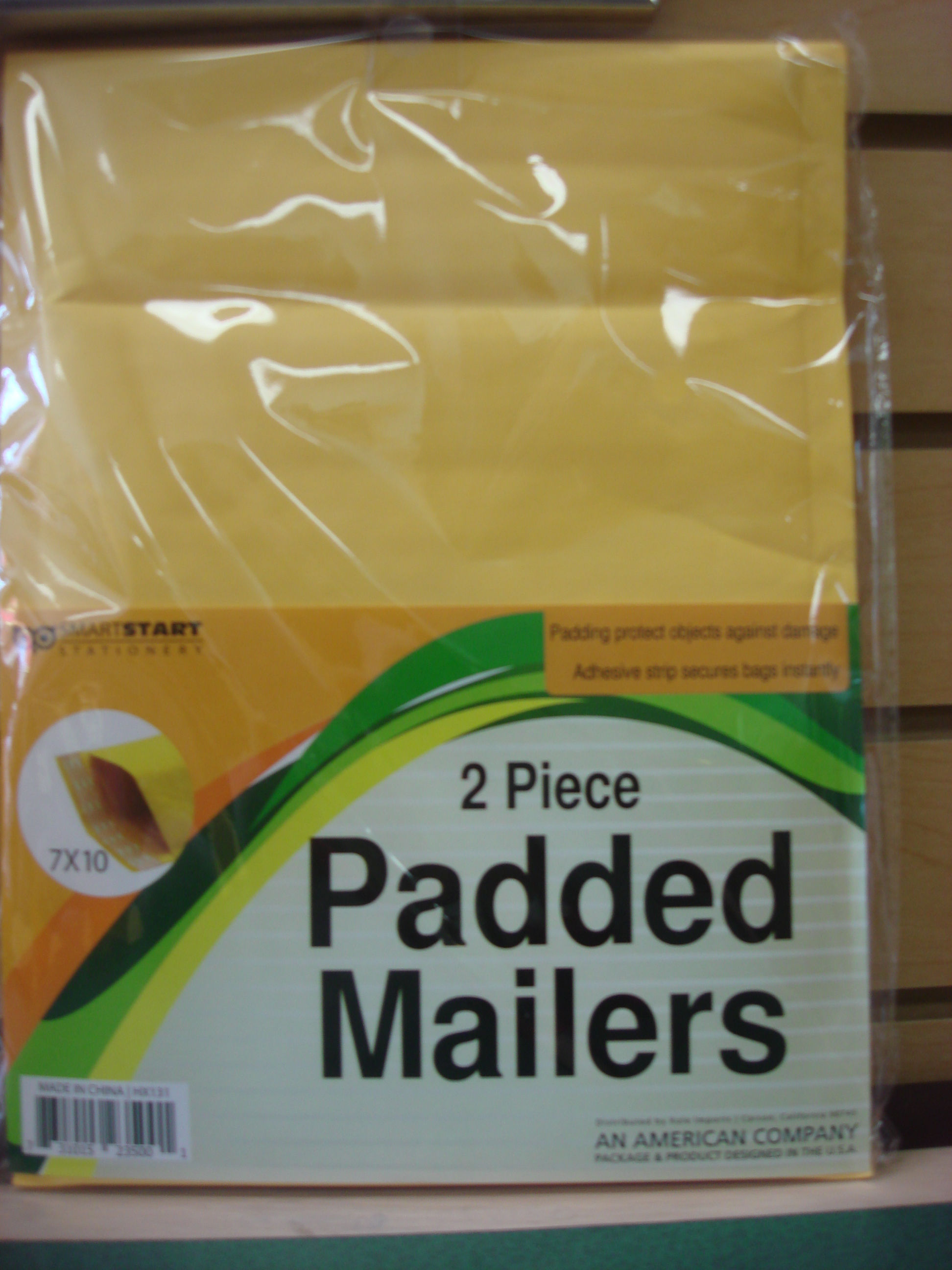2 Piece Padded Mailers 7in x 10in by SmartStart Stationery