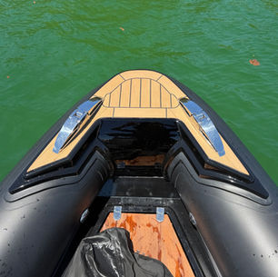 RIB protected with black PPF and 3M gloss black vinyl wrap