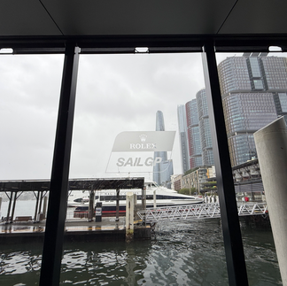 Interior of Starship Sydney featuring SailGP partner branding and premium Adrenaline Lounge event setup.