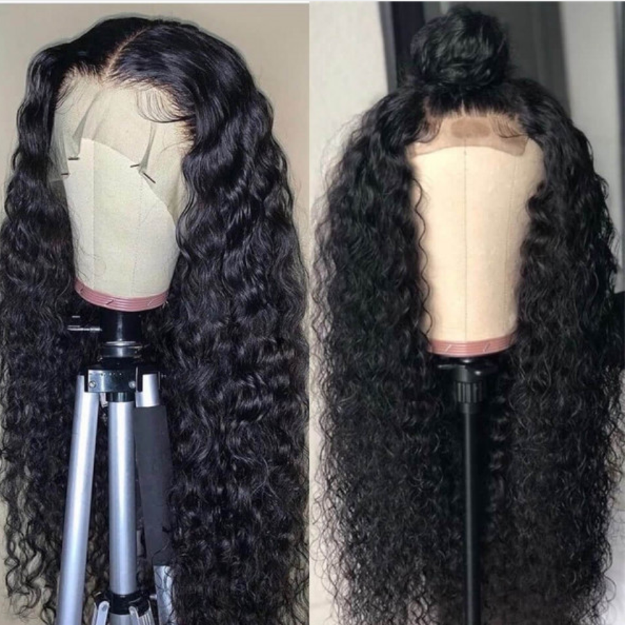 Virgin Brazilian Deep Wave 4x4 Lace Wig