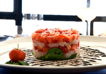 Tartare di Ricciola e Fragole Favetta