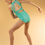 Thumbnail: Halter top cutout Back Leotard - Mint