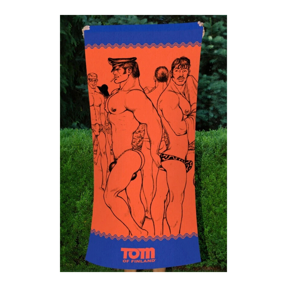 Thumbnail: TOM OF FINLAND LUXURY COTTON BEACH TOWEL
