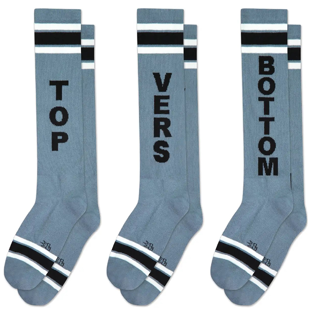 GAY SLOGAN KNEE HIGH FOOTBALL GAY FETISH SOCKS MENS SOCKS 3 DESIGNS GIFT IDEA