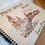Thumbnail: Personalised sketchbook with wooden cover - Steam engine design