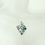 Thumbnail: Green enamel leopard spot pendant