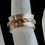 Thumbnail: Carved gold and fine silver band