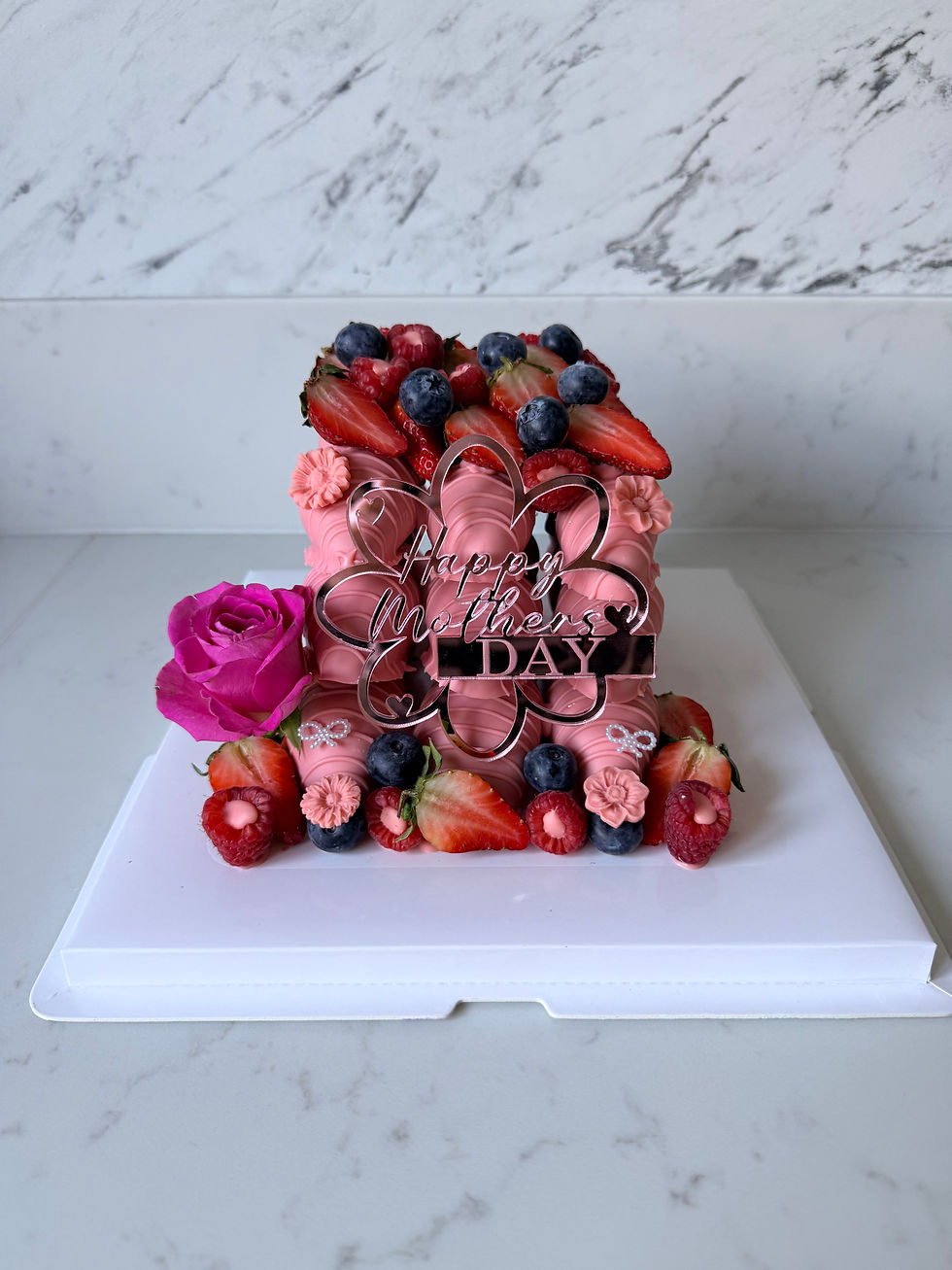 Thumbnail: Happy Mother's Day Strawberry  Flower Tower