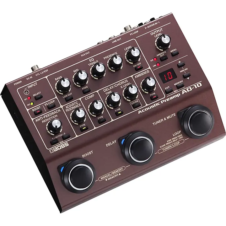 AD-10 Acoustic Guitar Multi-Effects Pedal : Boss