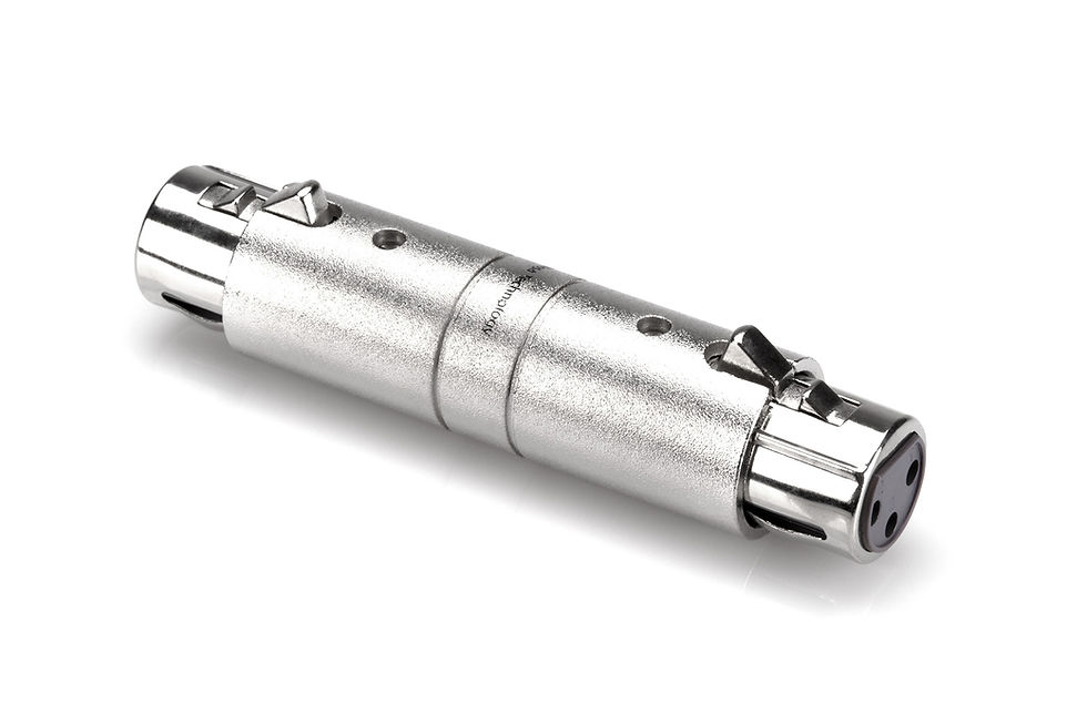 XLR3F to Same Gender Changer : Hosa