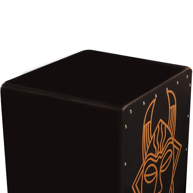 ST-SSC-C Harmony Series Hand Stained Spirit Design Cajon : Sawtooth
