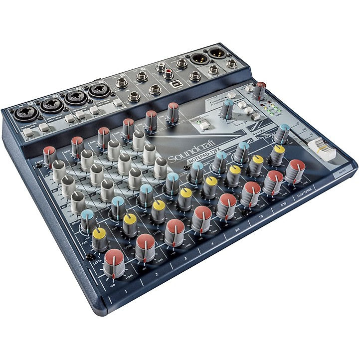NOTEPAD-12FX Small Format 12 Channel Analog Mixing Console : Soundcraft