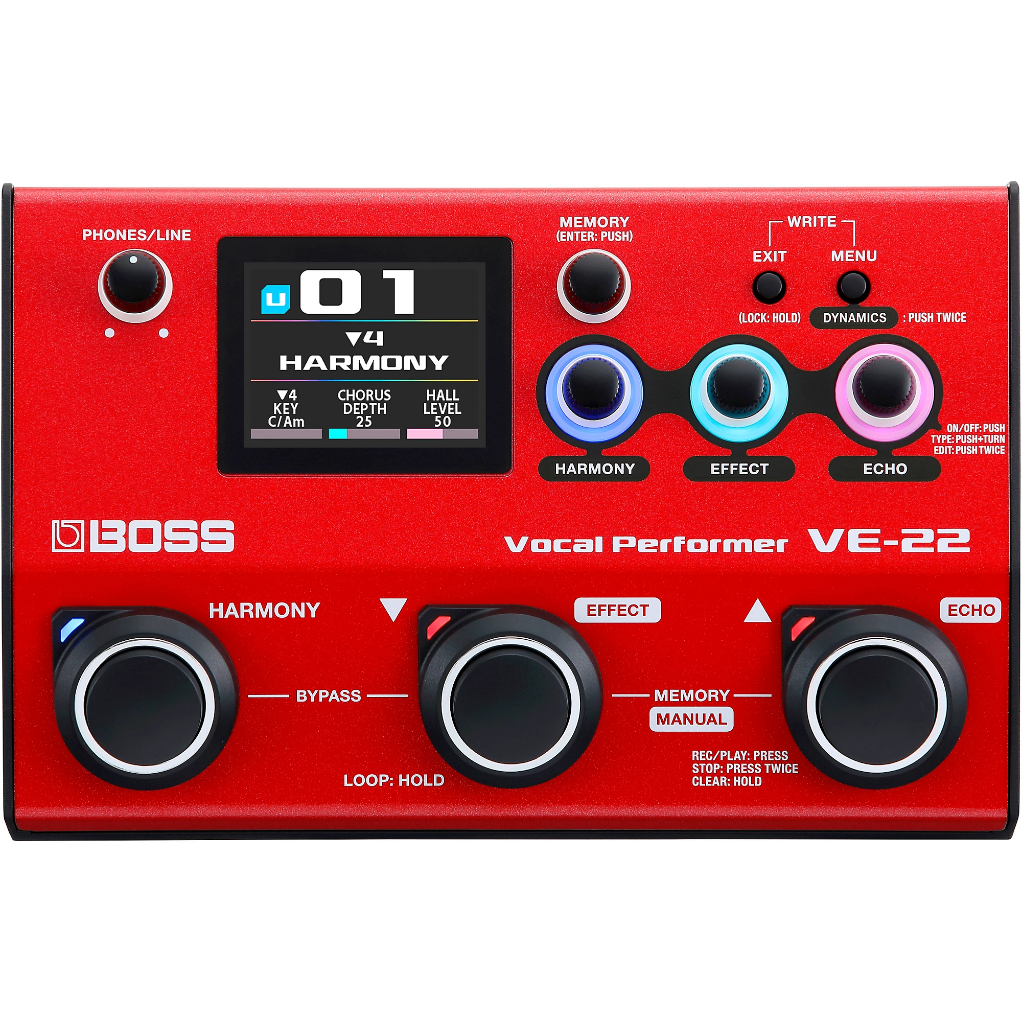 VE-22 Vocal Performer Effects Processor : BOSS