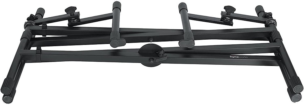 GFW-KEY-5100X Deluxe 2-Tier X-Style Keyboard Stand : Gator