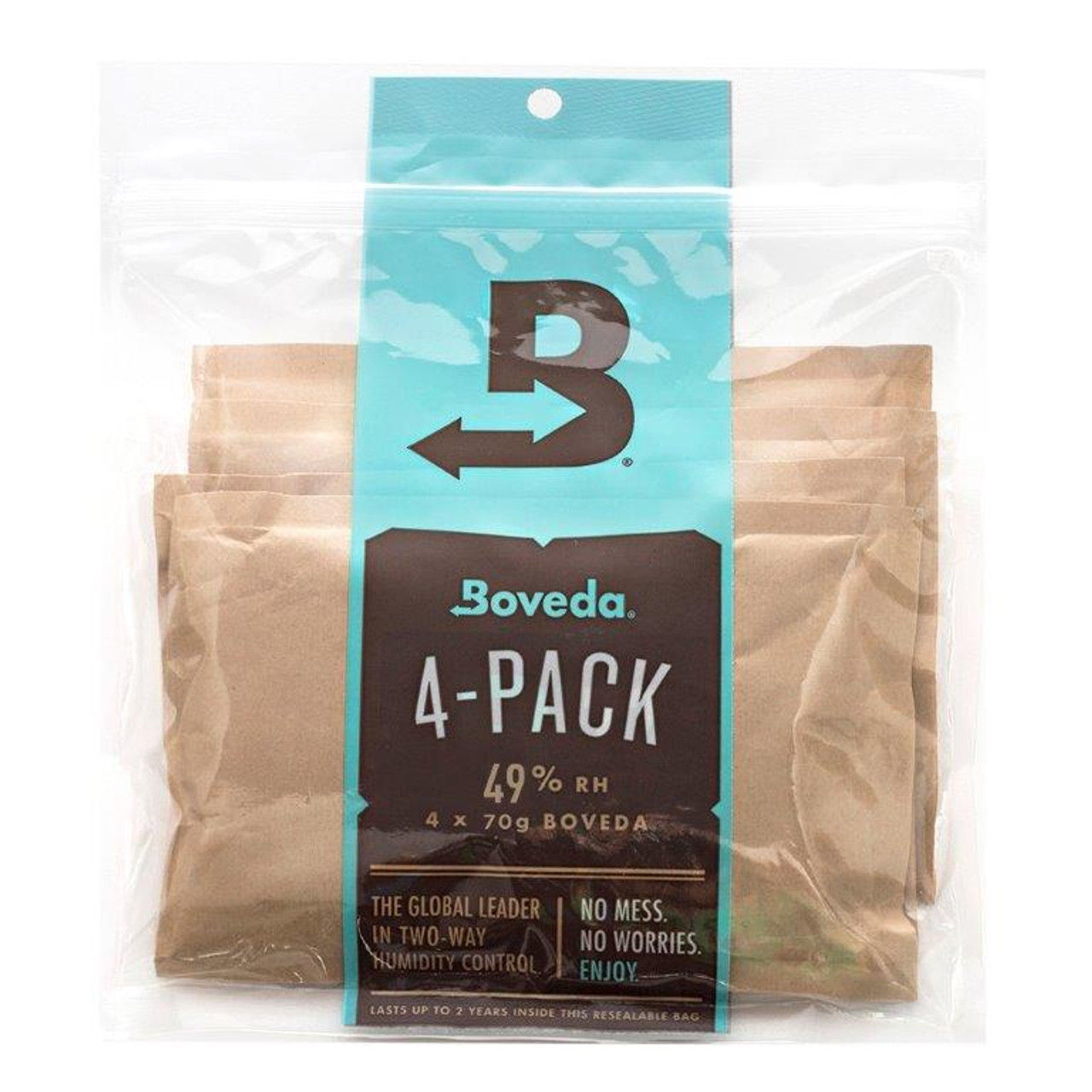 B49-70-4P B49-70-4P - 2-Way Humidity Control - Refill 4-Pack : Boveda