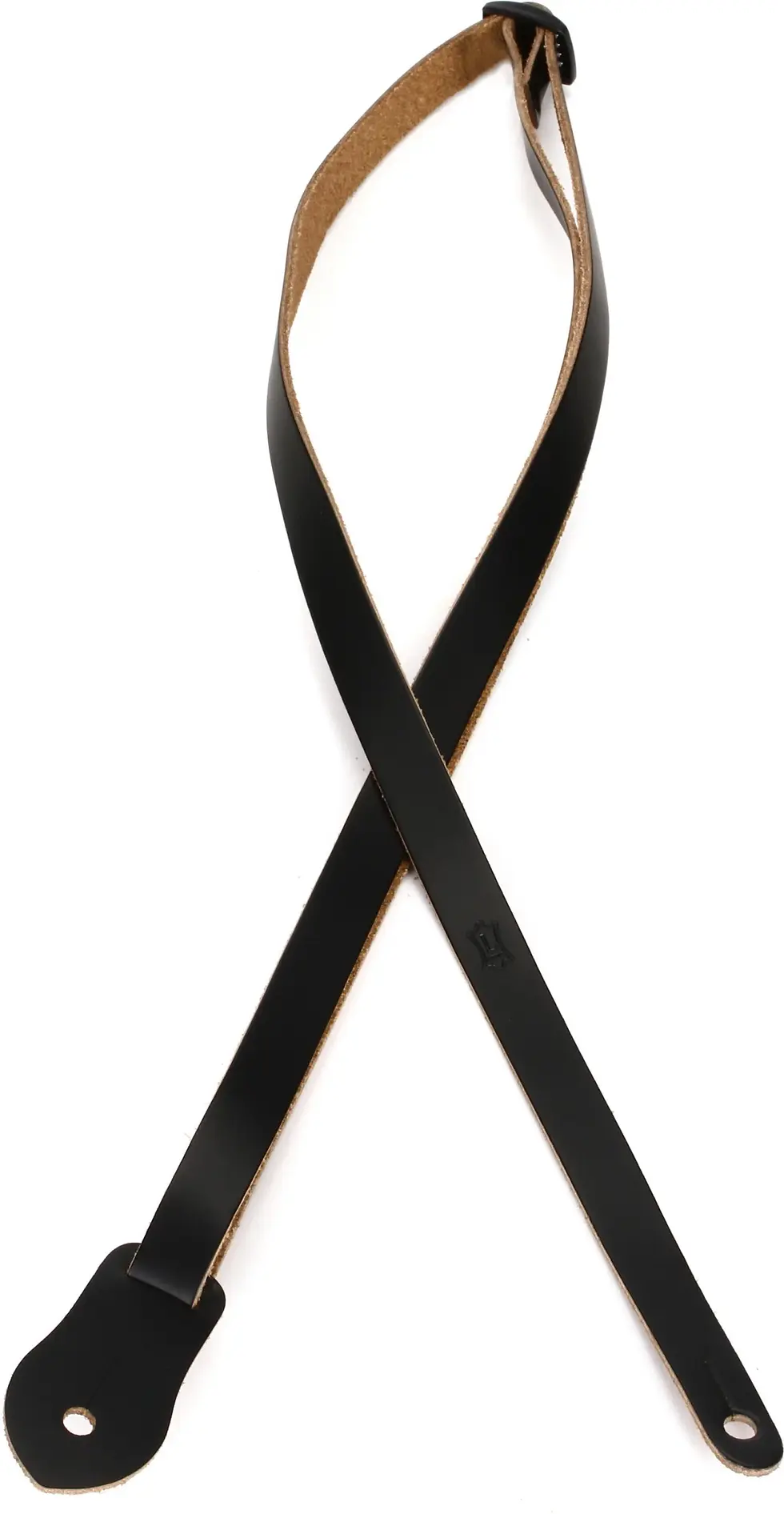 M19LUKE-BLK Leather 1/2" Mandolin/Ukulele Strap - Black : Levy's