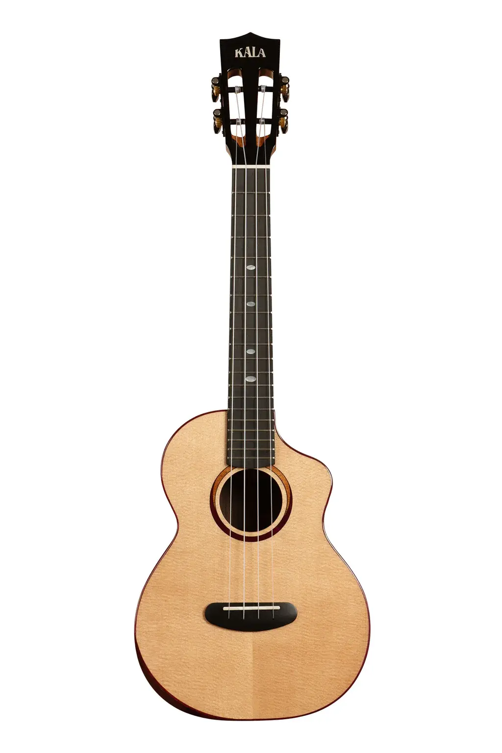 KA-CT-SSRW-TG-C Contour All Solid Gloss Spruce Rosewood Tenor Ukulele : Kala
