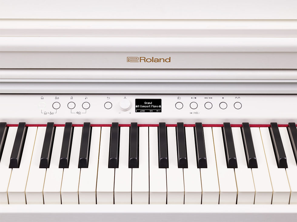 Thumbnail: RP701-WH 88-Weighted Key White Digital Piano with Bench : Roland