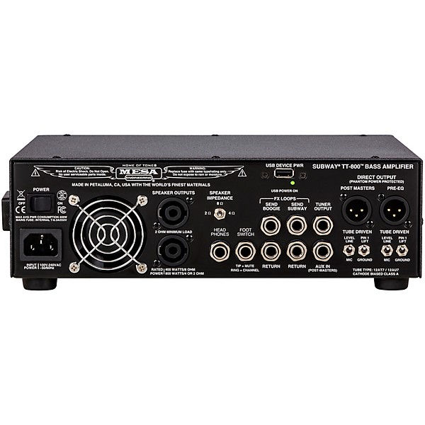 SUBWAY-TT-800 Lightweight Bass Head Black : Mesa Boogie