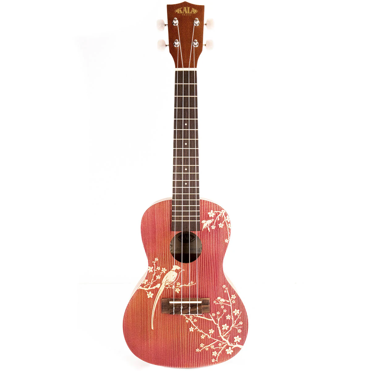 KA-HI-CHERRY-C Concert Mahogany Ukulele with Cherry Blossom Design : Kala
