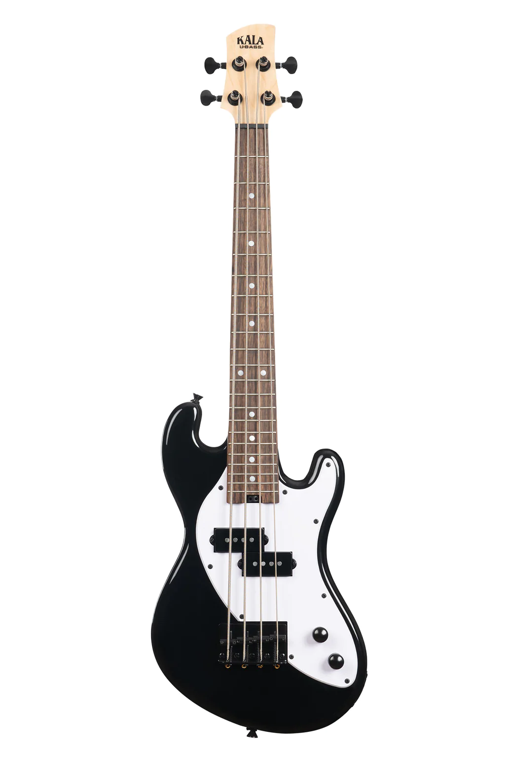 UBASS-SB-BK-FS Solid Body 4-String Jet Black Fretted U•BASS : Kala