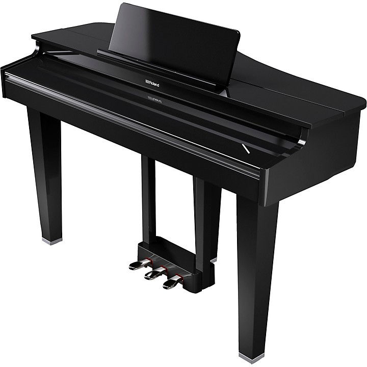 Thumbnail: GP-3 88-Key Digital Grand Piano With Bench Polished Ebony : Roland