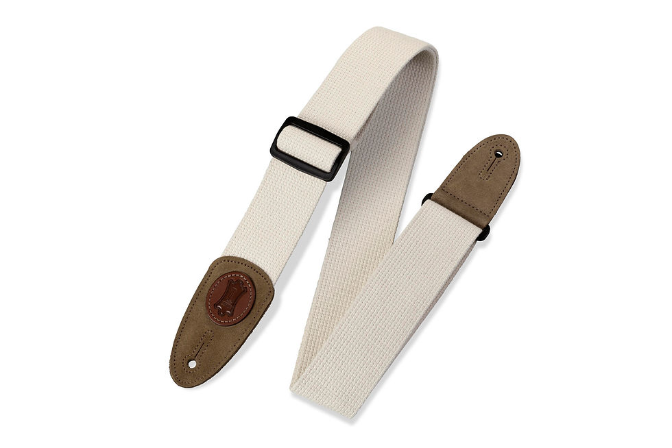 MSSC8-NAT 2″ Signature Cotton Guitar Strap : Levy's