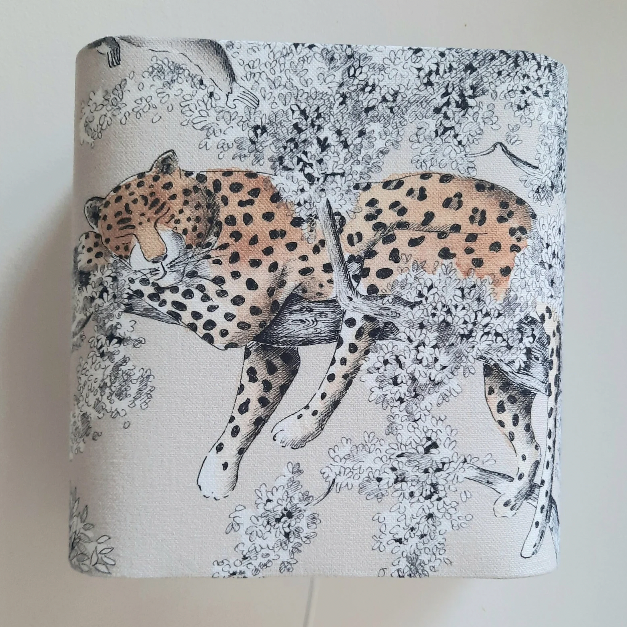Applique textile panthère endormie