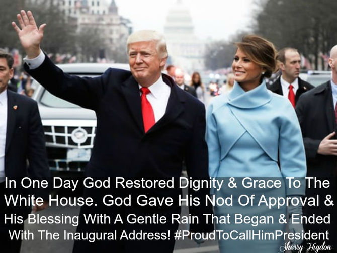 In One Day God Restored Dignity & Grace To The White House!