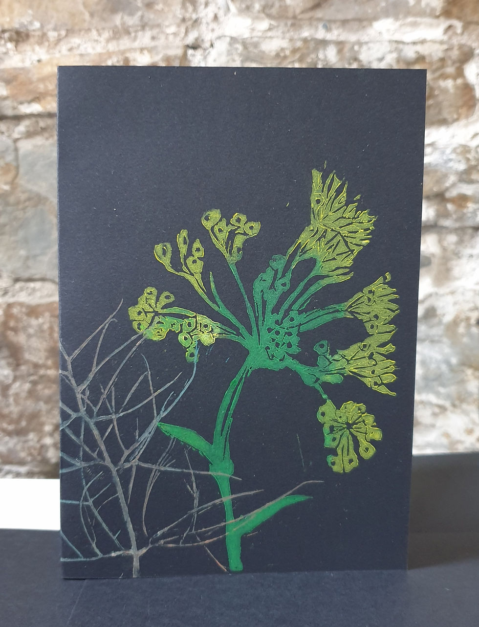 Thumbnail: 6 WILDFLOWER LINOPRINTED CARDS