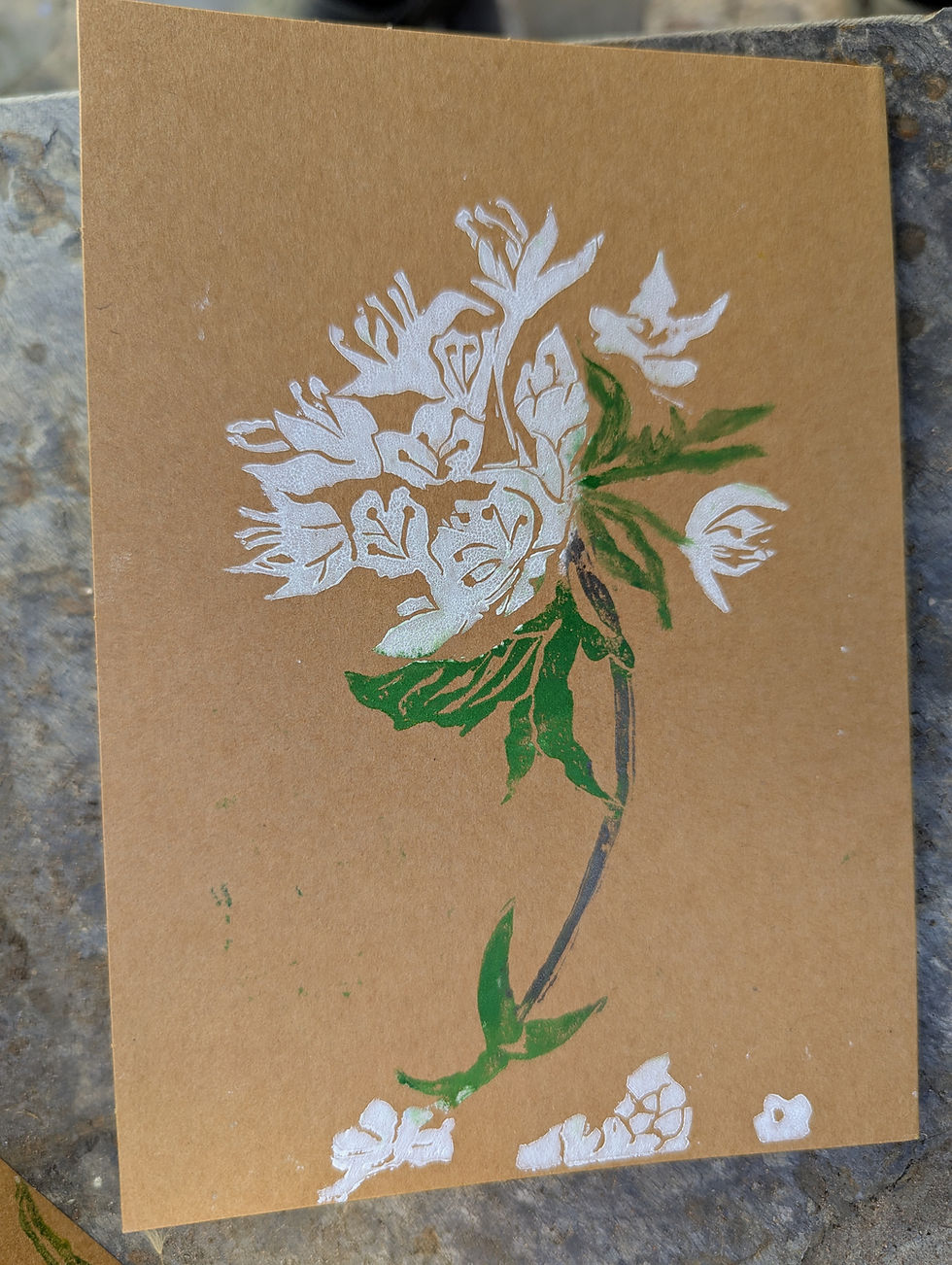 Thumbnail: SPRING BLOSSOM LINO PRINT CARDS