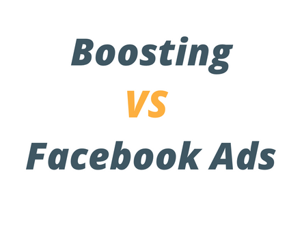 Boosting VS Facebook Ads