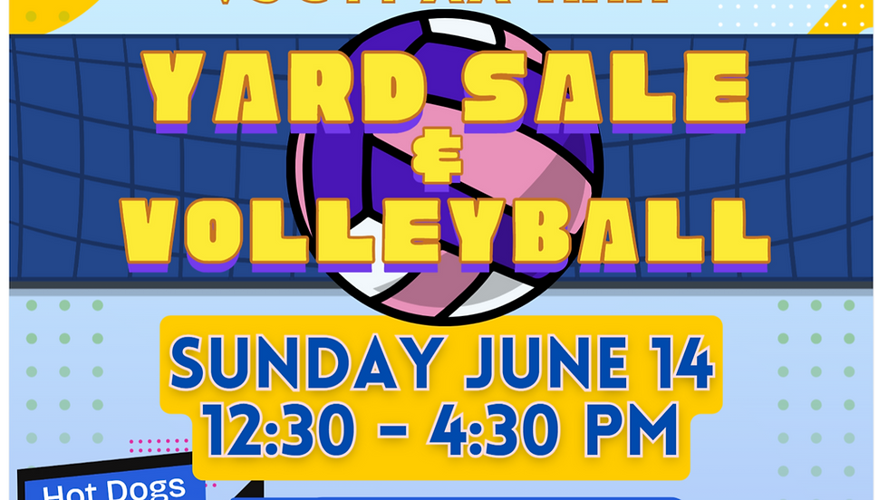 Yard Sale & Volleyball