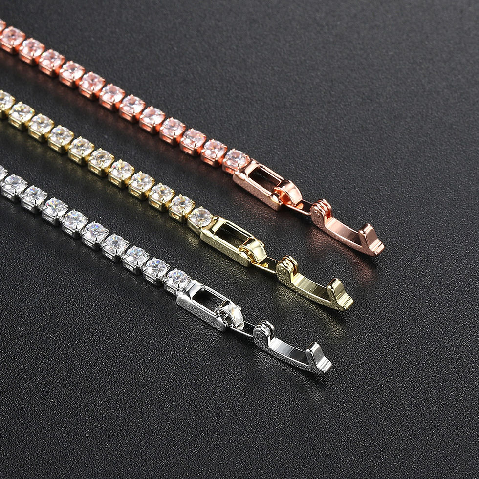 Miniatura: pulseira para mulher 2.5mm zircônia cúbica