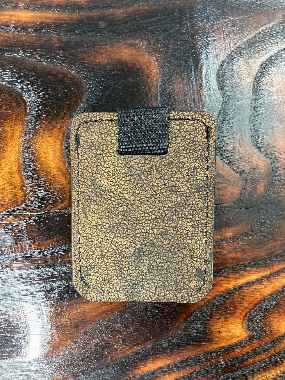 Thumbnail: Giraffe card holder, back view