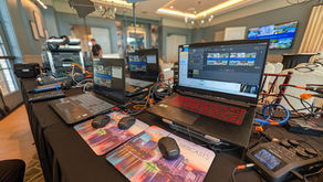 Audio and encoding equipment in a hotel conference room