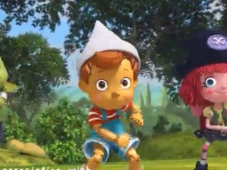 Pinocchio and friends plush